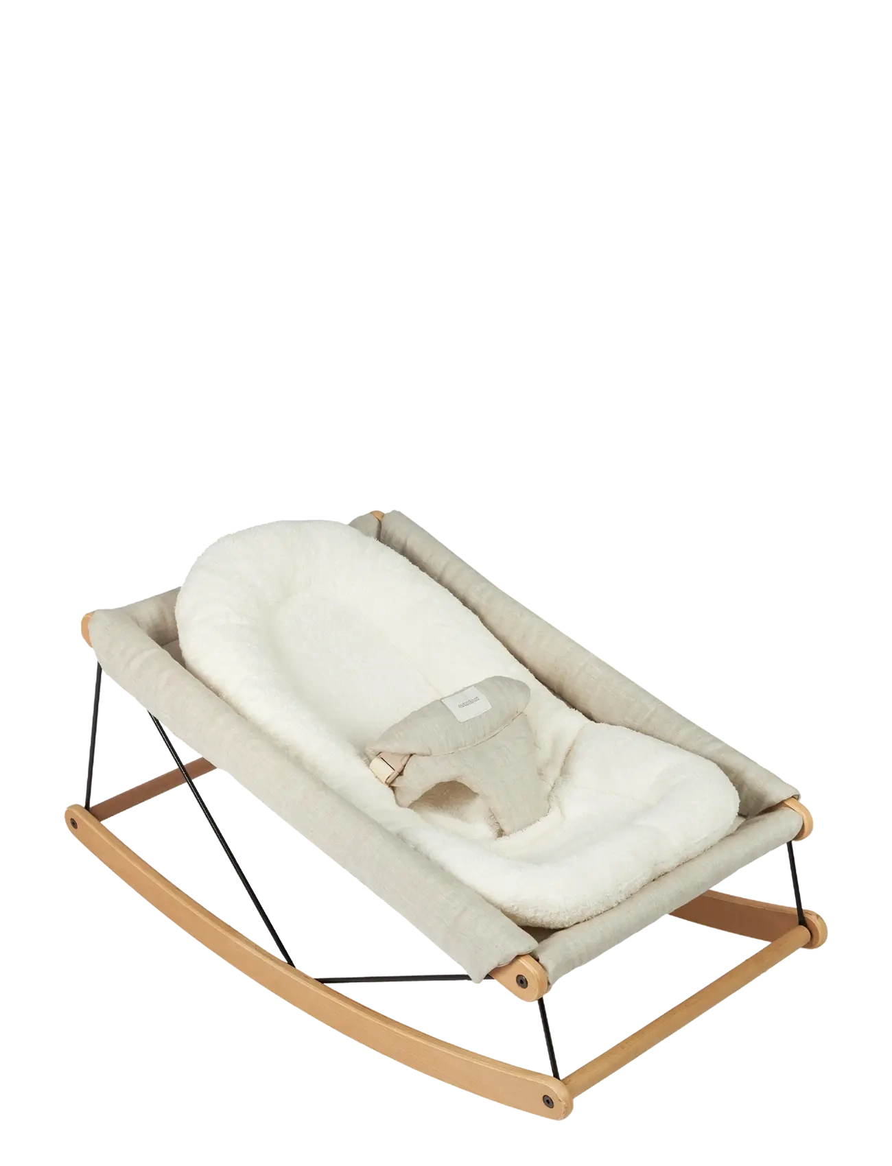 NOBODINOZ - GROWING GREEN NEW BORN TERRY COTTON BOUNCER CUSHION 37X70X6 - transats - natural - 2