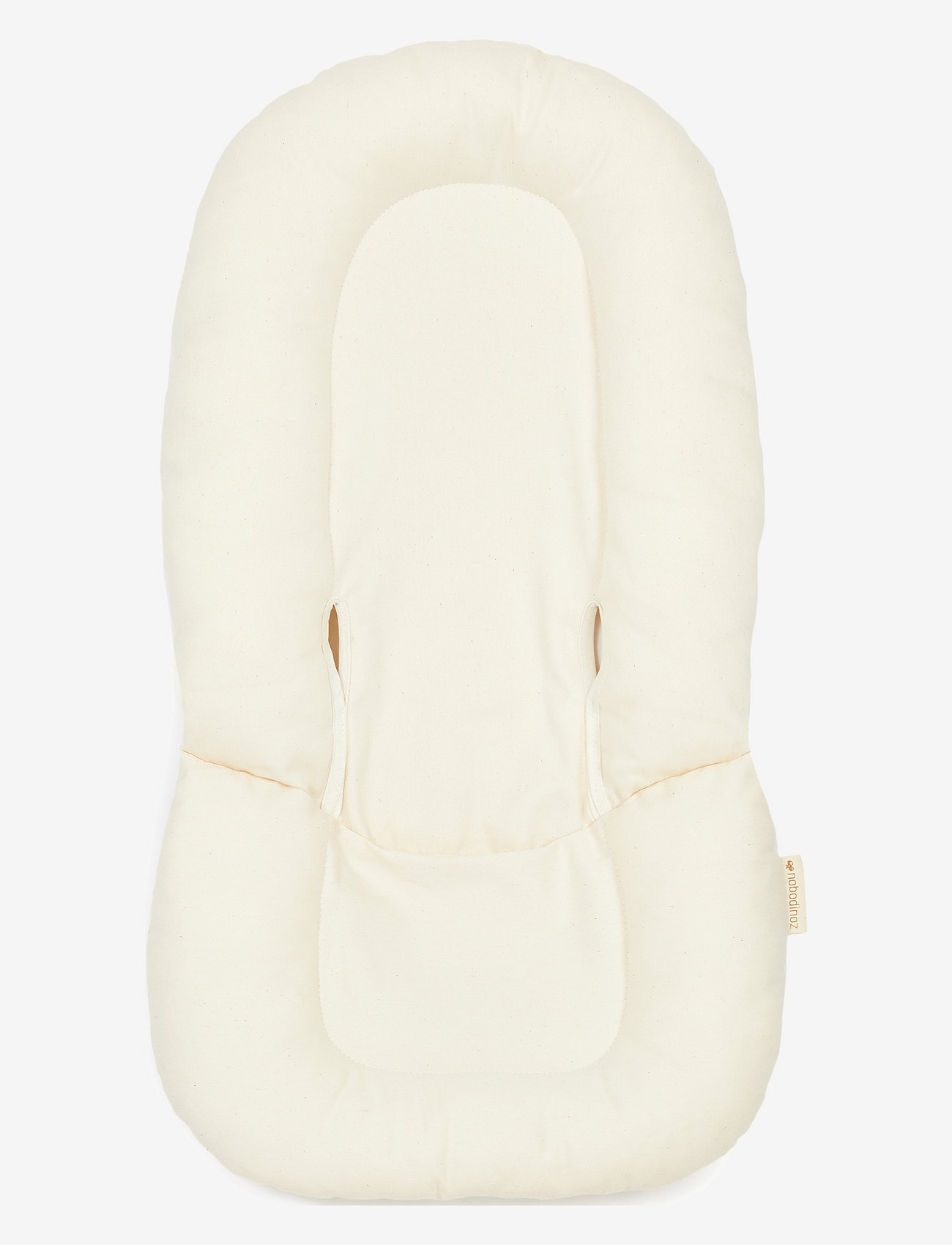 NOBODINOZ - GROWING GREEN NEW BORN TWILL BOUNCER CUSHION 37X70X6 - babywippen & babyschaukeln - natural - 1