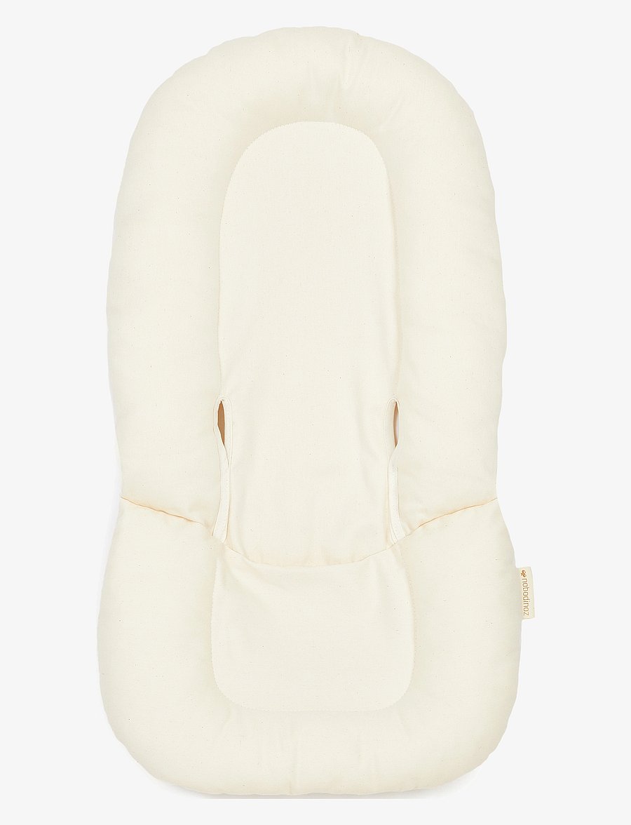 NOBODINOZ - GROWING GREEN NEW BORN TWILL BOUNCER CUSHION 37X70X6 - transats - natural - 1