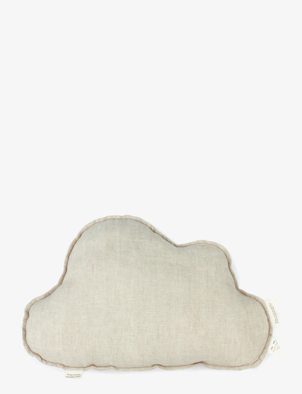 NOBODINOZ - Cloud cushion in washed French linen L1N0 - ilupadjad - greige - 1