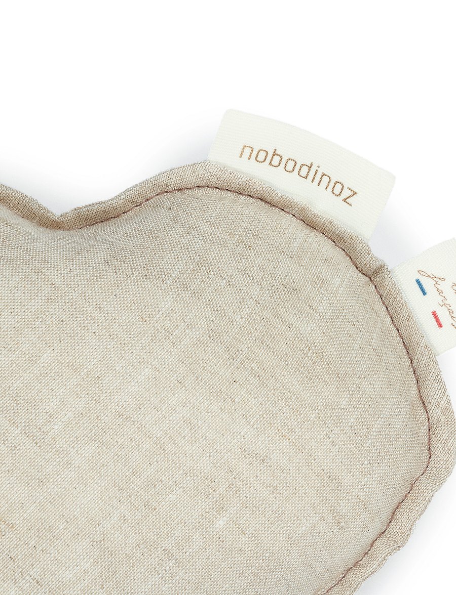 NOBODINOZ - LIN FRANÇAIS CLOUD CUSHION 24X38 - skrautpúðar - greige - 3