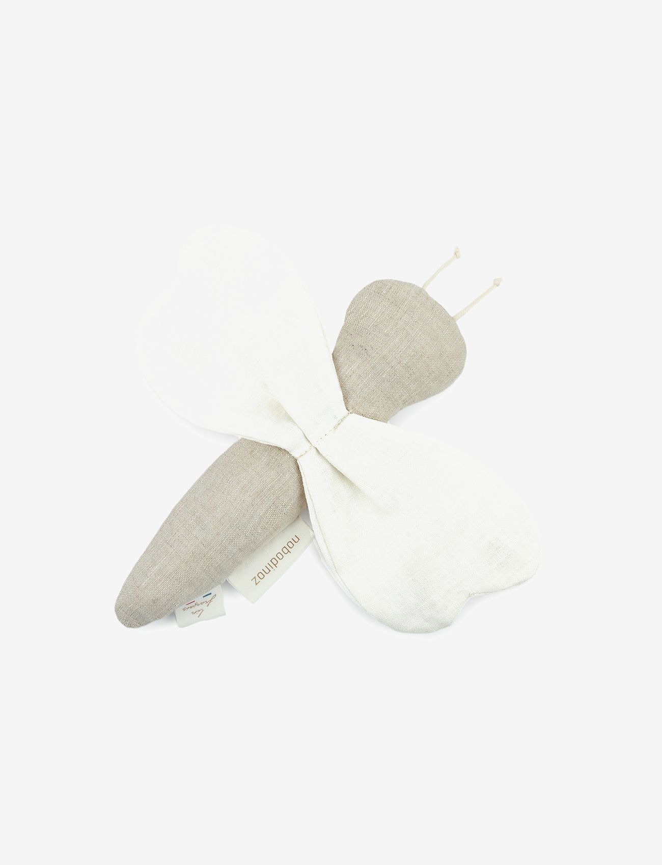 NOBODINOZ - LIN FRANÇAIS DRAGONFLY RATTLE 22X16 - rangler - greige - 0