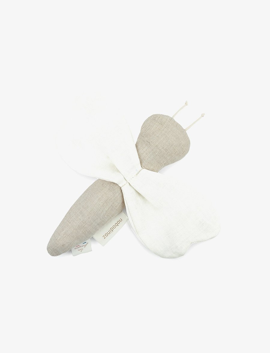 NOBODINOZ - LIN FRANÇAIS DRAGONFLY RATTLE 22X16 - rasseln - greige - 0
