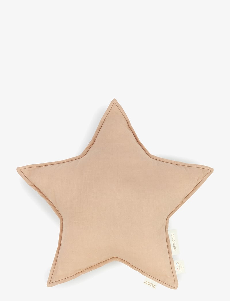 NOBODINOZ - LIN FRANÇAIS STAR CUSHION 38X38 - ilupadjad - sand - 1
