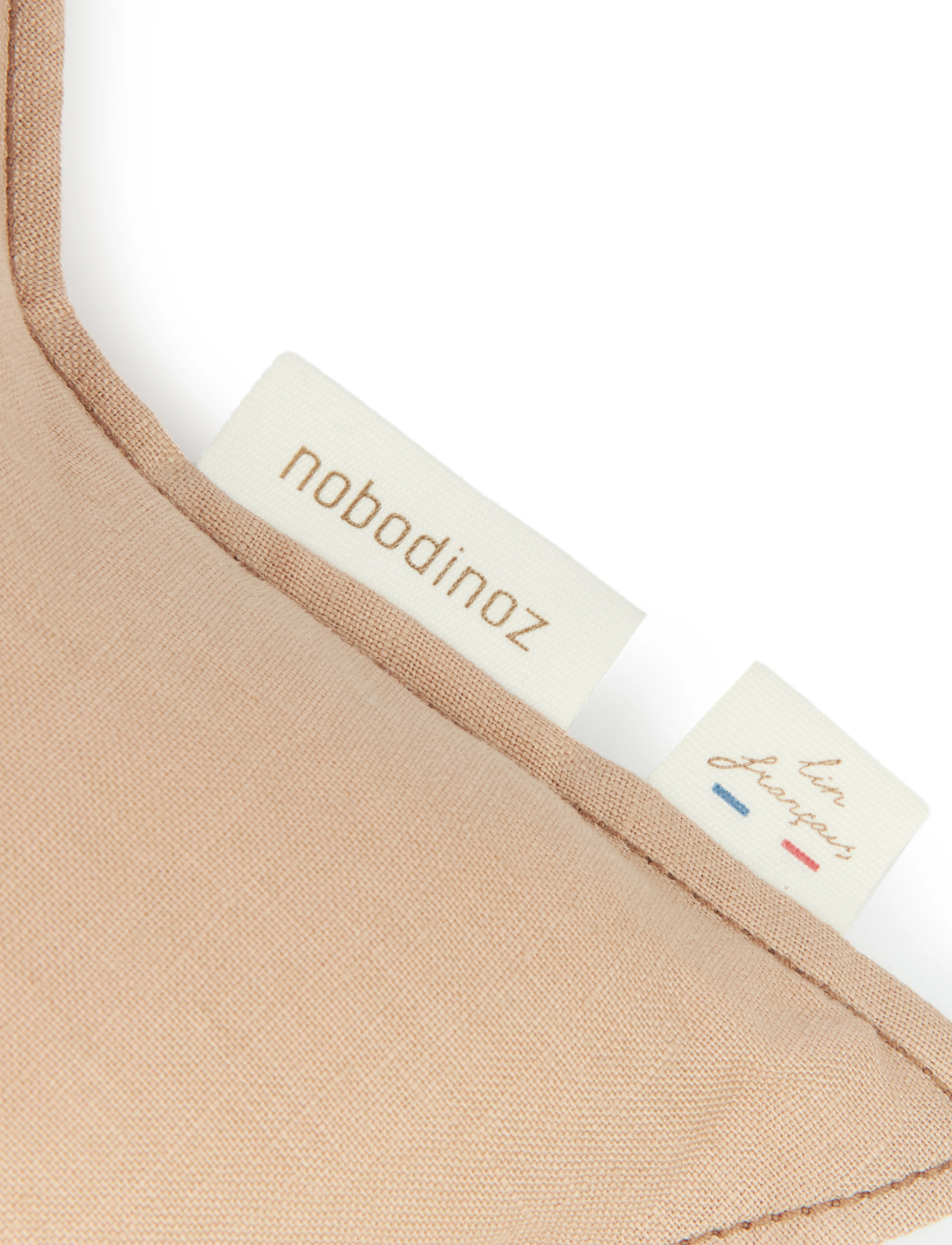 NOBODINOZ - LIN FRANÇAIS STAR CUSHION 38X38 - pyntepuder - sand - 2