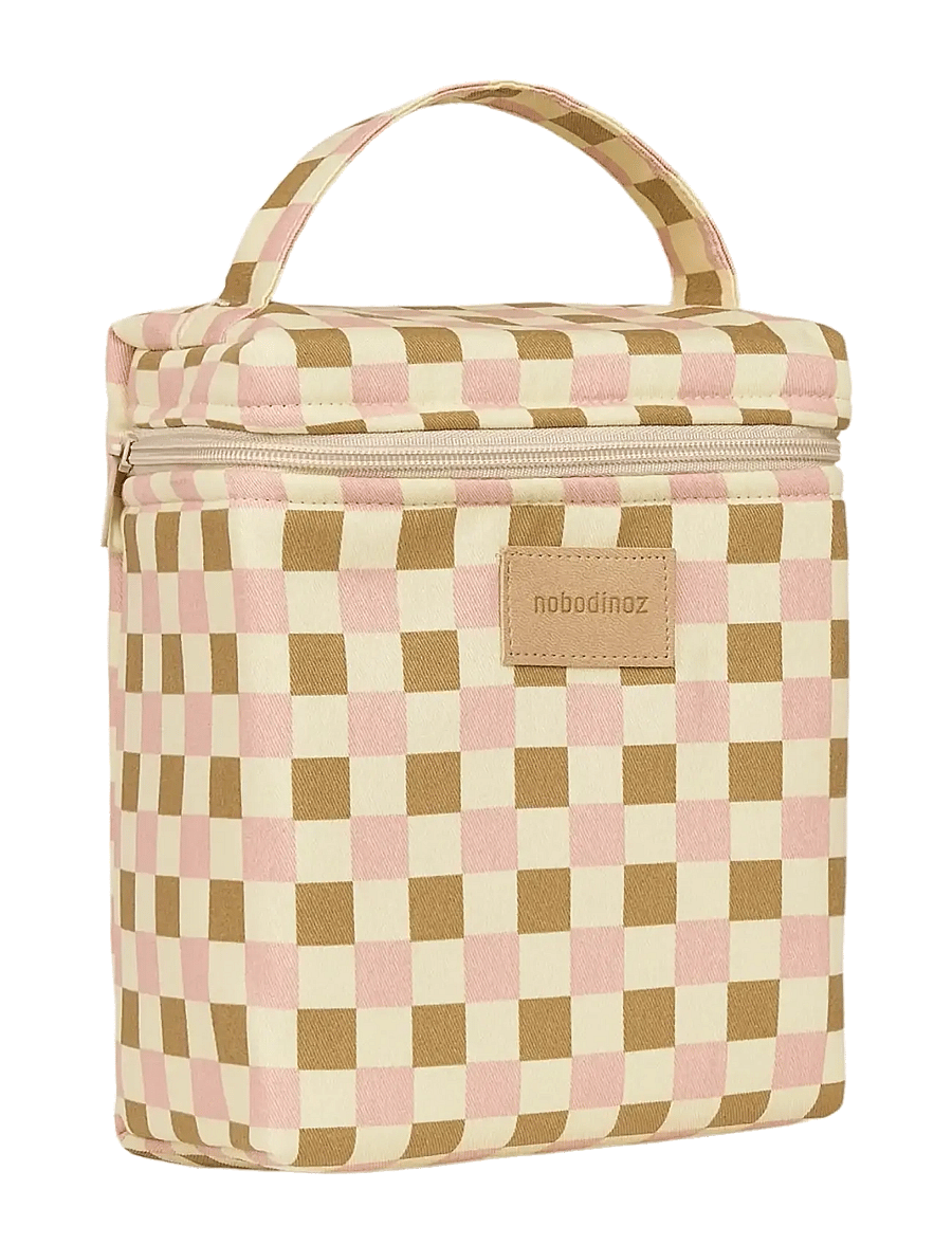 NOBODINOZ - Insulated baby bottle and lunch bag Hyde Park - accessories - yellow pink mosaic - 0