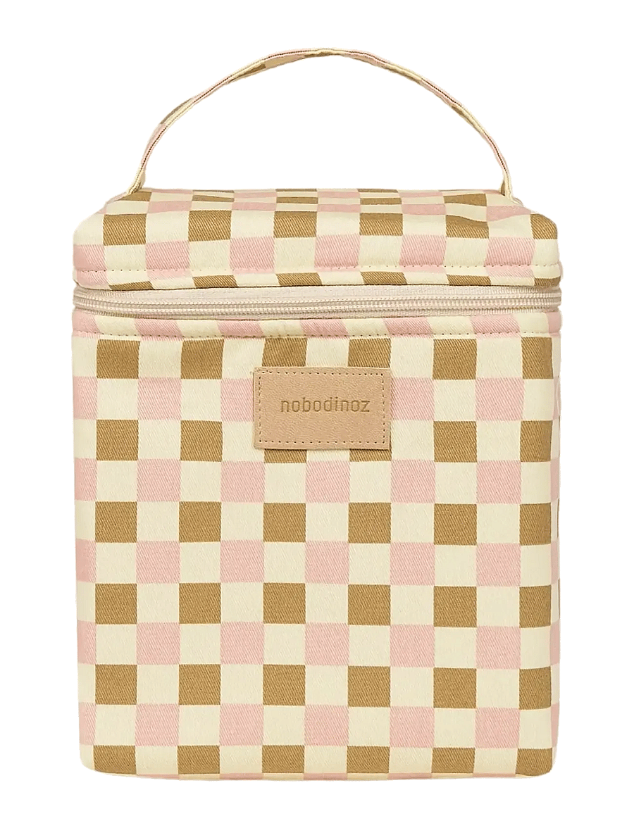 NOBODINOZ - Insulated baby bottle and lunch bag Hyde Park - accessories - yellow pink mosaic - 1
