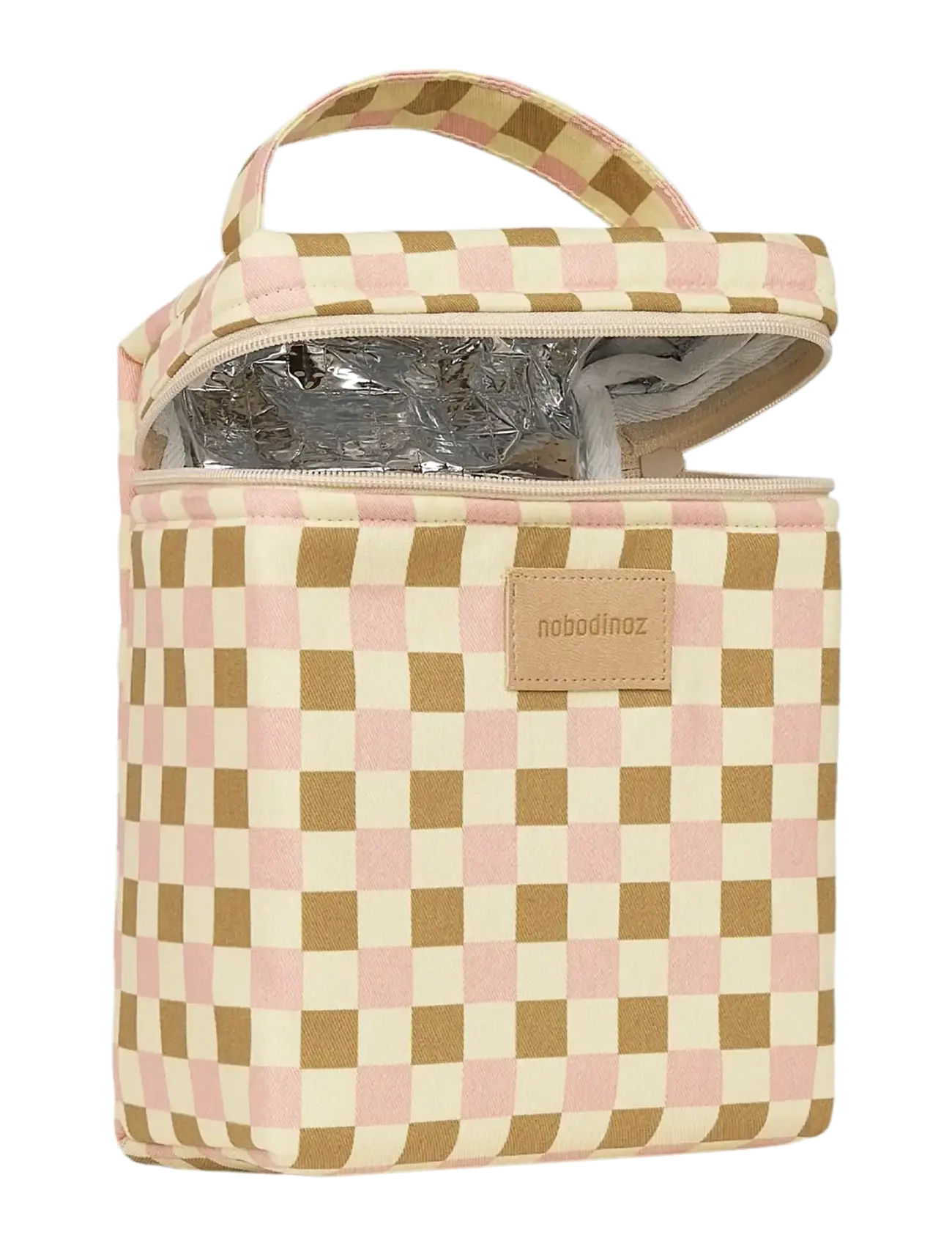 NOBODINOZ - Insulated baby bottle and lunch bag Hyde Park - accessoires - yellow pink mosaic - 2