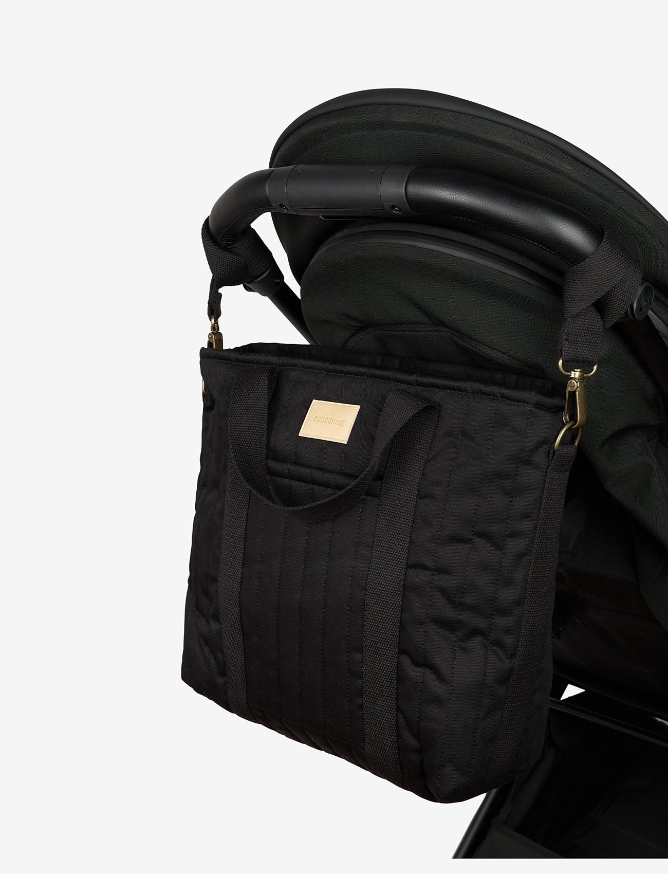 NOBODINOZ - HYDE PARK WATERPROOF STROLLER BACKPACK 32X32X14 - māmiņu somas - black - 5