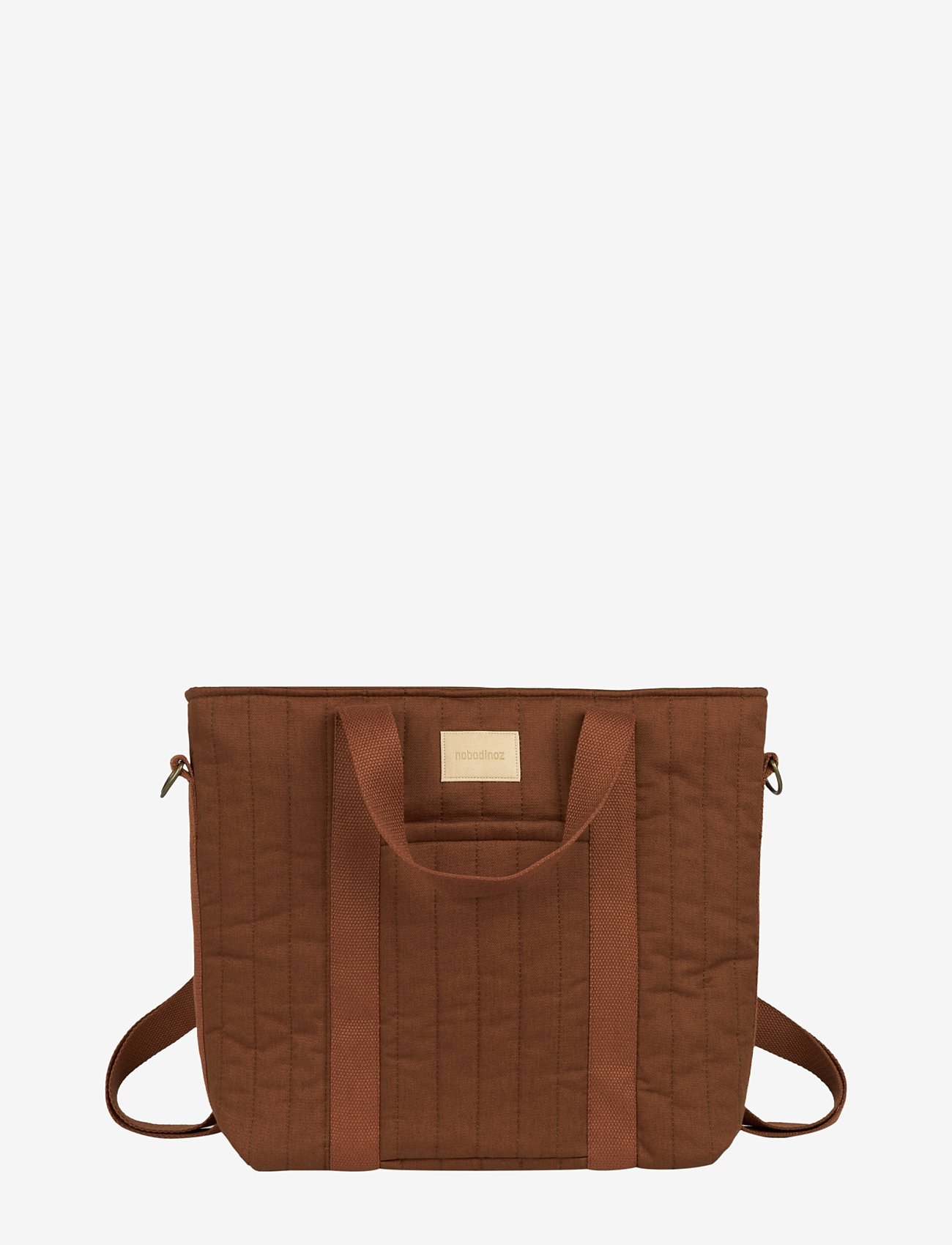 NOBODINOZ - HYDE PARK WATERPROOF STROLLER BACKPACK 32X32X14 - wickeltaschen - brick brown - 0