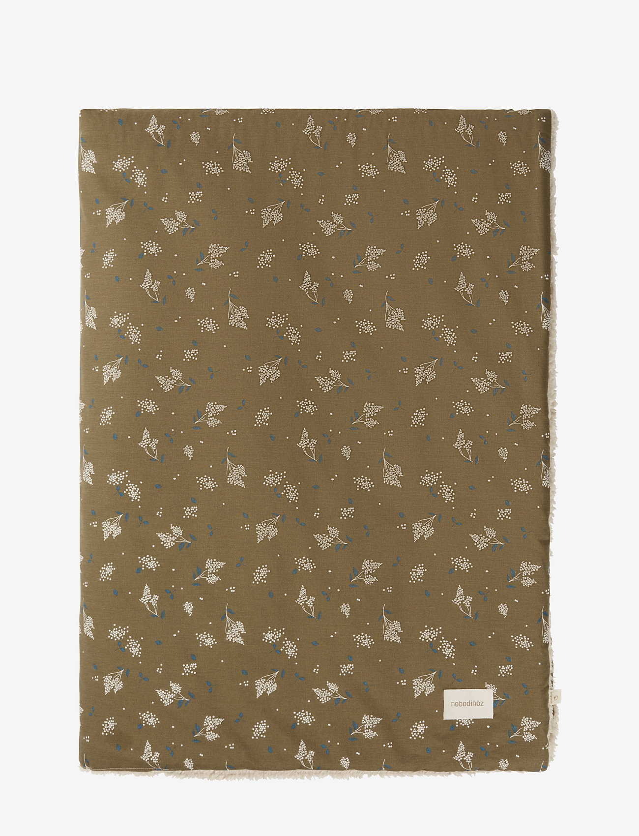 NOBODINOZ - STORIES WINTER KID BLANKET 100X140 - koce - brown lilac - 0