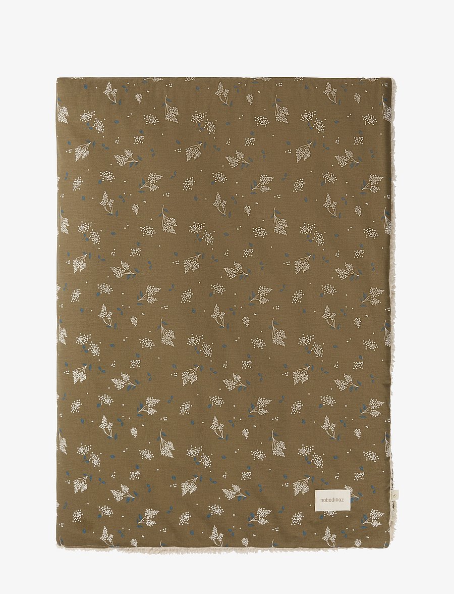 NOBODINOZ - STORIES WINTER KID BLANKET 100X140 - tekid - brown lilac - 0