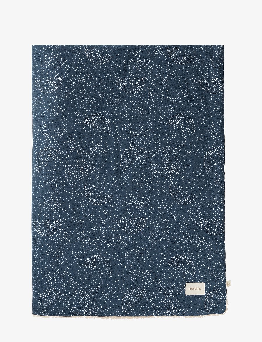 NOBODINOZ - STORIES WINTER KID BLANKET 100X140 - decken - gold bubble night blue - 0
