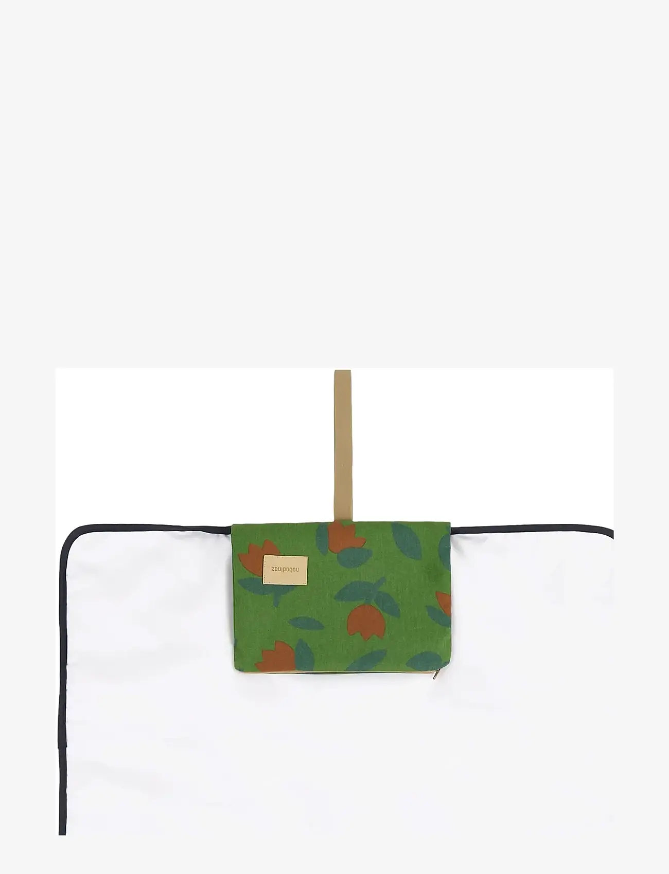 NOBODINOZ - HYDE PARK WATERPROOF CHANGING PAD 50X70 - mähkimispadjad - green tulips - 1