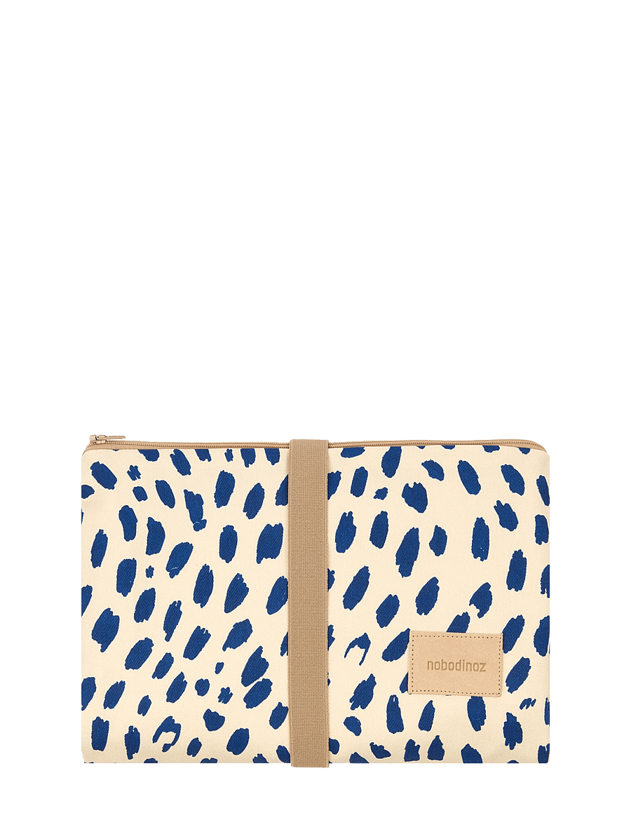 NOBODINOZ - HYDE PARK WATERPROOF CHANGING PAD 50X70 - wickelauflagen - leonie blue - 0