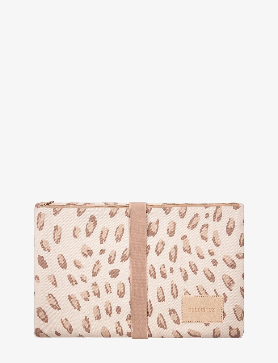 NOBODINOZ - HYDE PARK WATERPROOF CHANGING PAD 50X70 - wickelauflagen - leonie latte - 0