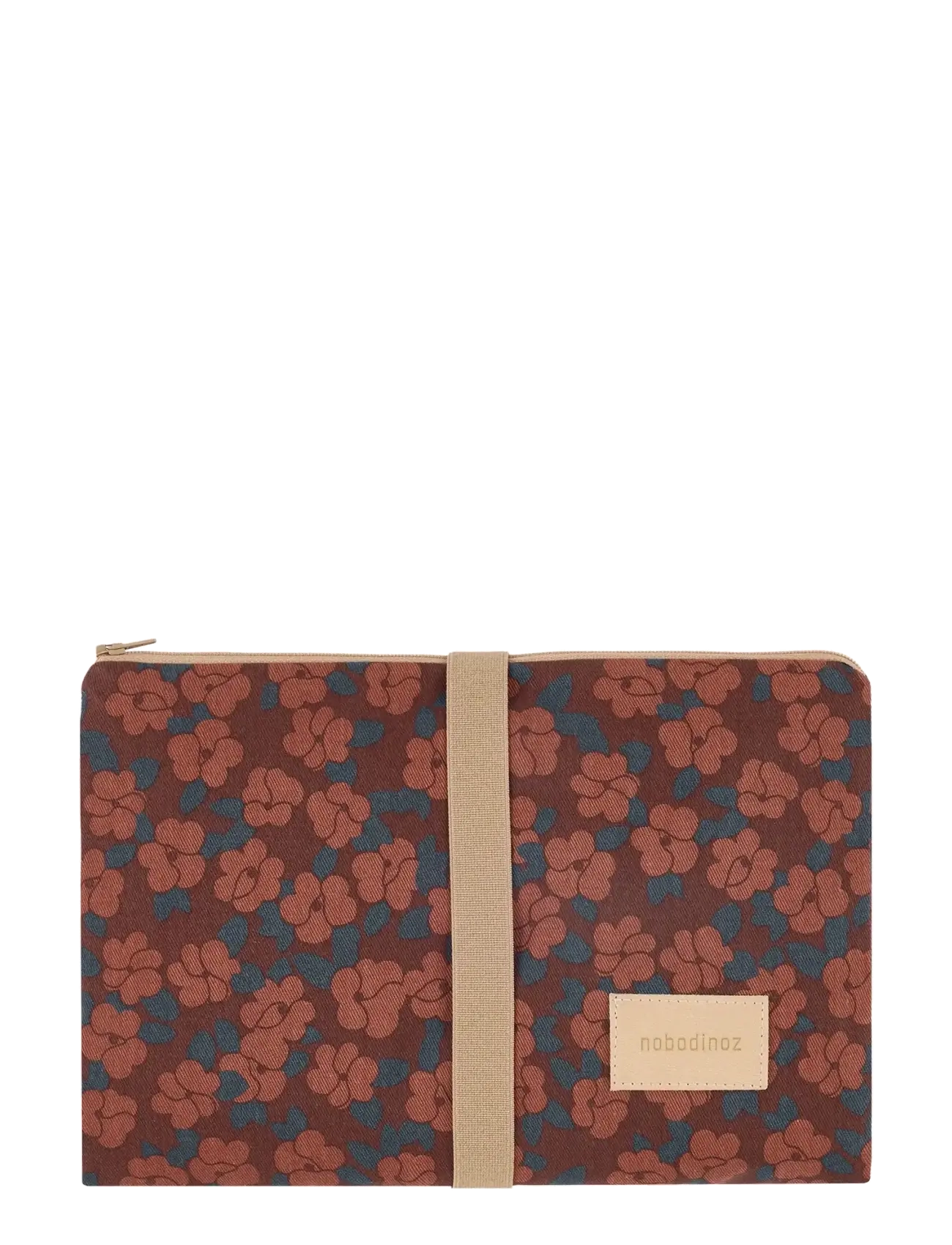 Waterproof changing pad Hyde Park - MAROON POPPIES