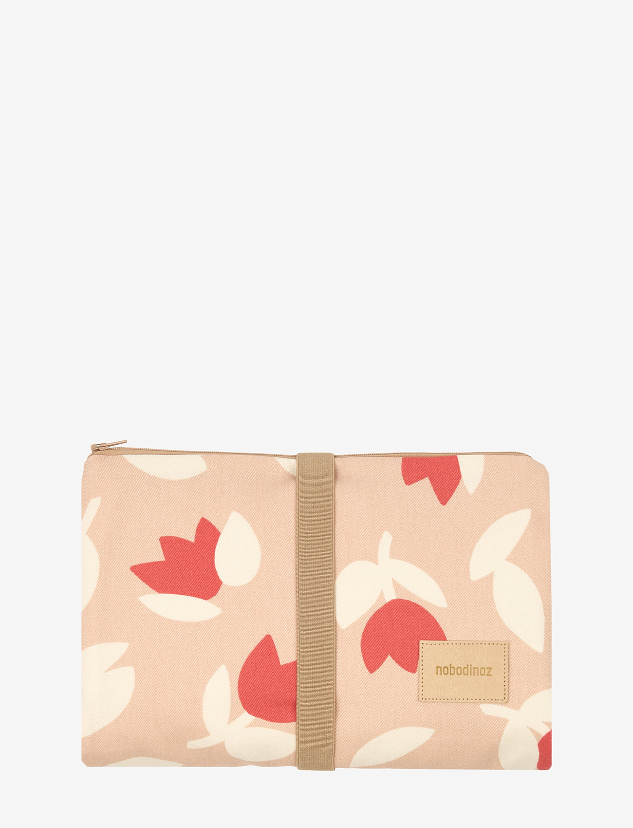 NOBODINOZ - HYDE PARK WATERPROOF CHANGING PAD 50X70 - wickelauflagen - red tulips - 0
