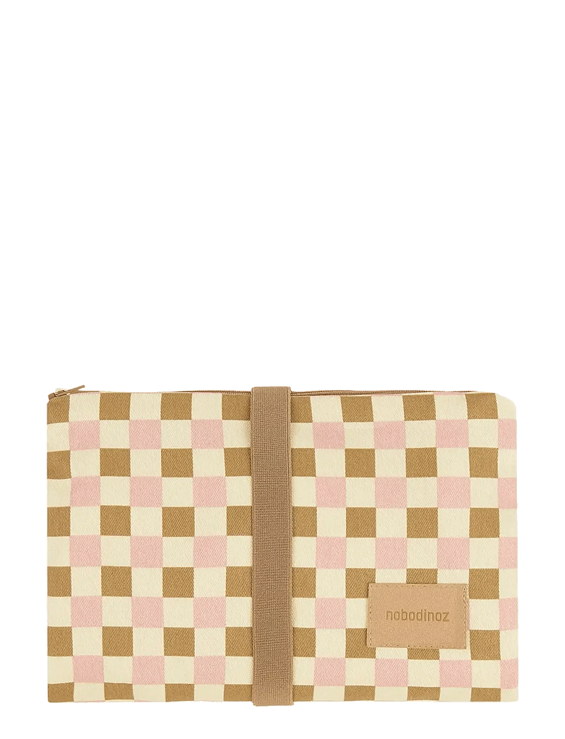 NOBODINOZ - HYDE PARK WATERPROOF CHANGING PAD 50X70 - mähkimispadjad - yellow pink mosaic - 0