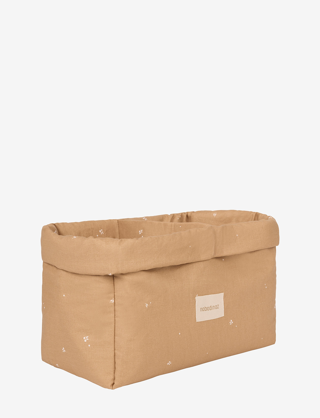 NOBODINOZ - STORIES DOUBLE STORAGE BASKET 30X20X15 - aufbewahrungskörbe - blush little cherries - 0