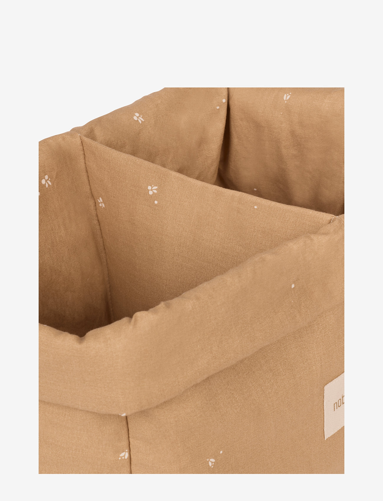 NOBODINOZ - STORIES DOUBLE STORAGE BASKET 30X20X15 - aufbewahrungskörbe - blush little cherries - 1