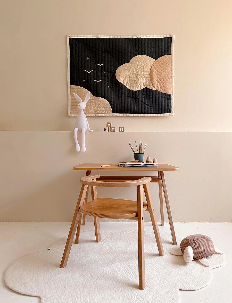 NOBODINOZ - GROWING GREEN KID CHAIR NATURAL OAK - stolar & pallar - oak wood - 1