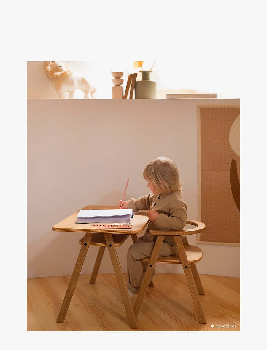NOBODINOZ - GROWING GREEN KID CHAIR NATURAL OAK - stolar & pallar - oak wood - 2