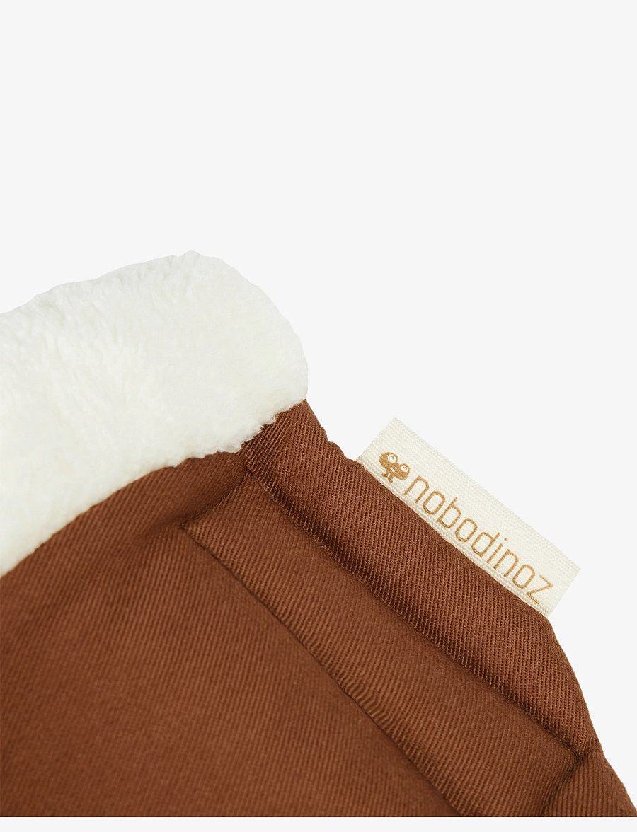 NOBODINOZ - HYDE PARK STROLLER MITTENS 18X30 - barnevognshandsker - brick brown - 3