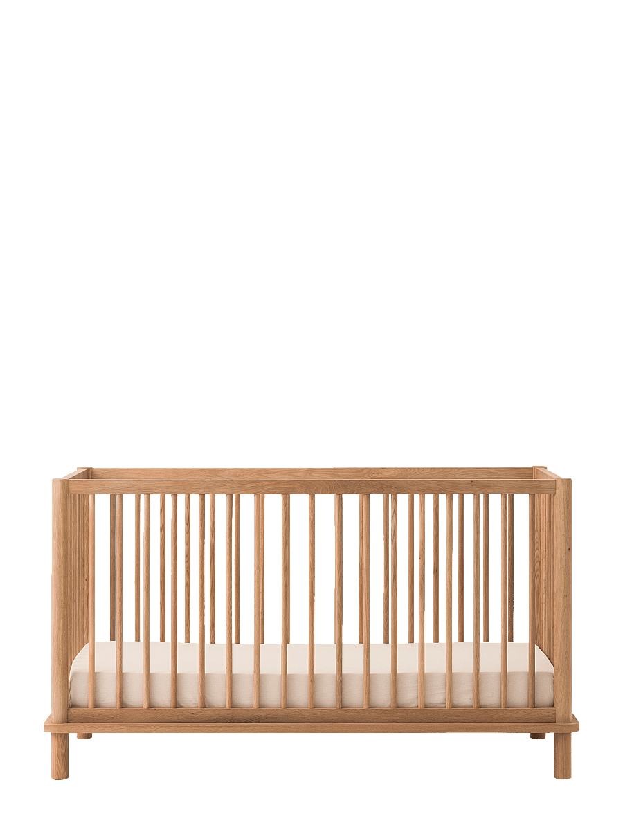 NOBODINOZ - KIT CRIB LATITUDE (BASE & EVOLUTIVE CRIB) 70X140 - spjälsängar - oak wood - 1