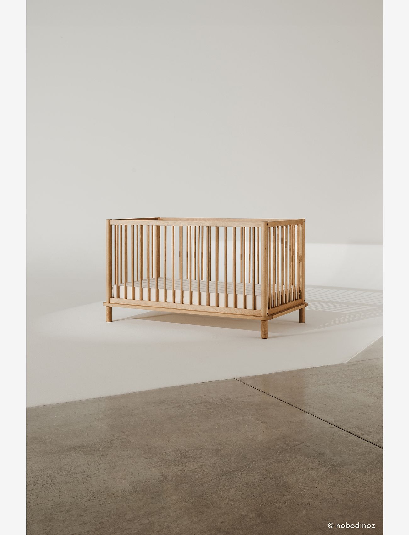 NOBODINOZ - KIT CRIB LATITUDE (BASE & EVOLUTIVE CRIB) 70X140 - tremmesenge - oak wood - 3