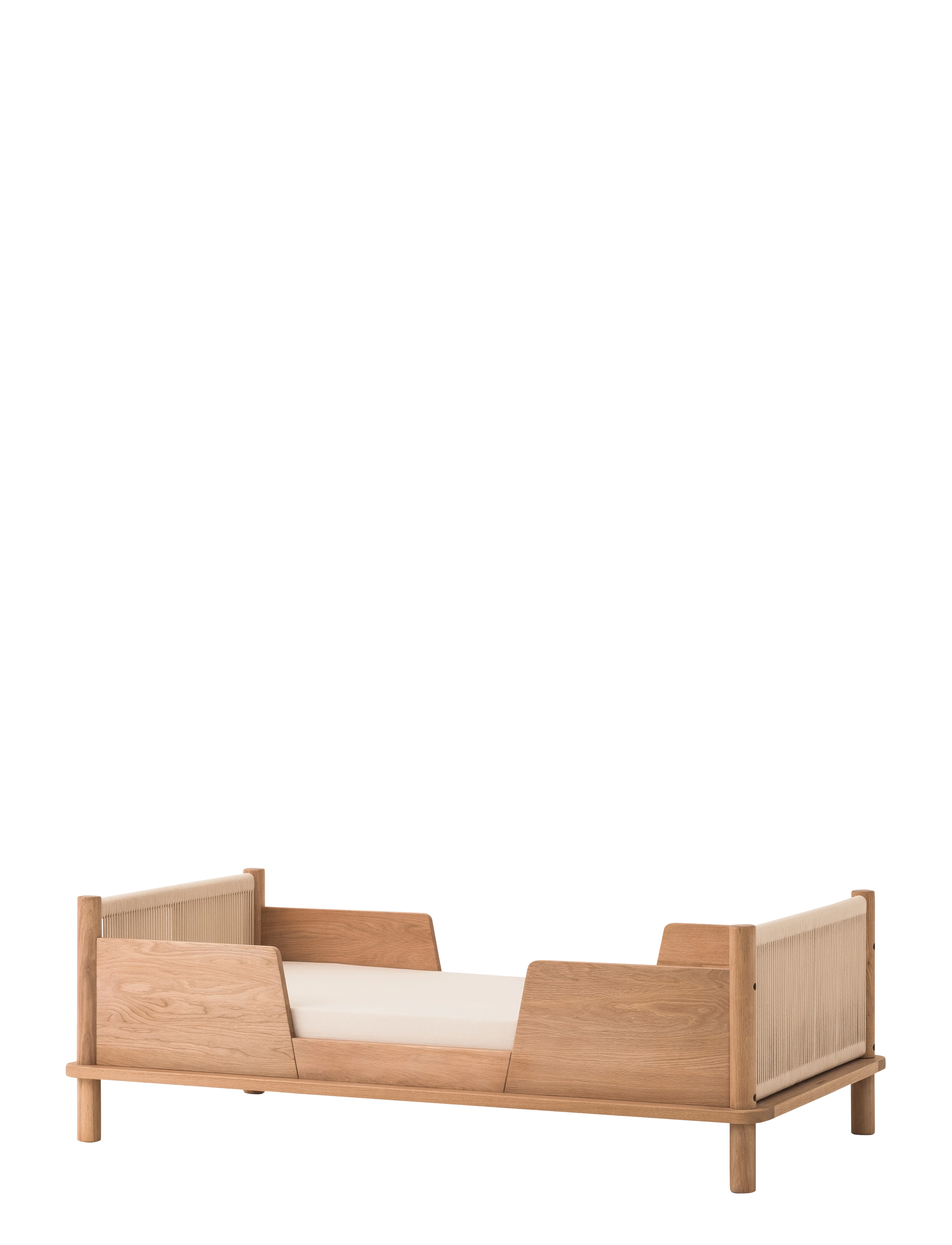 NOBODINOZ KIT JUNIOR BED LATITUDE (BASE & EVOLUTIVE JUNIOR EXT) 70X140 - Kids home - OAK WOOD / brown