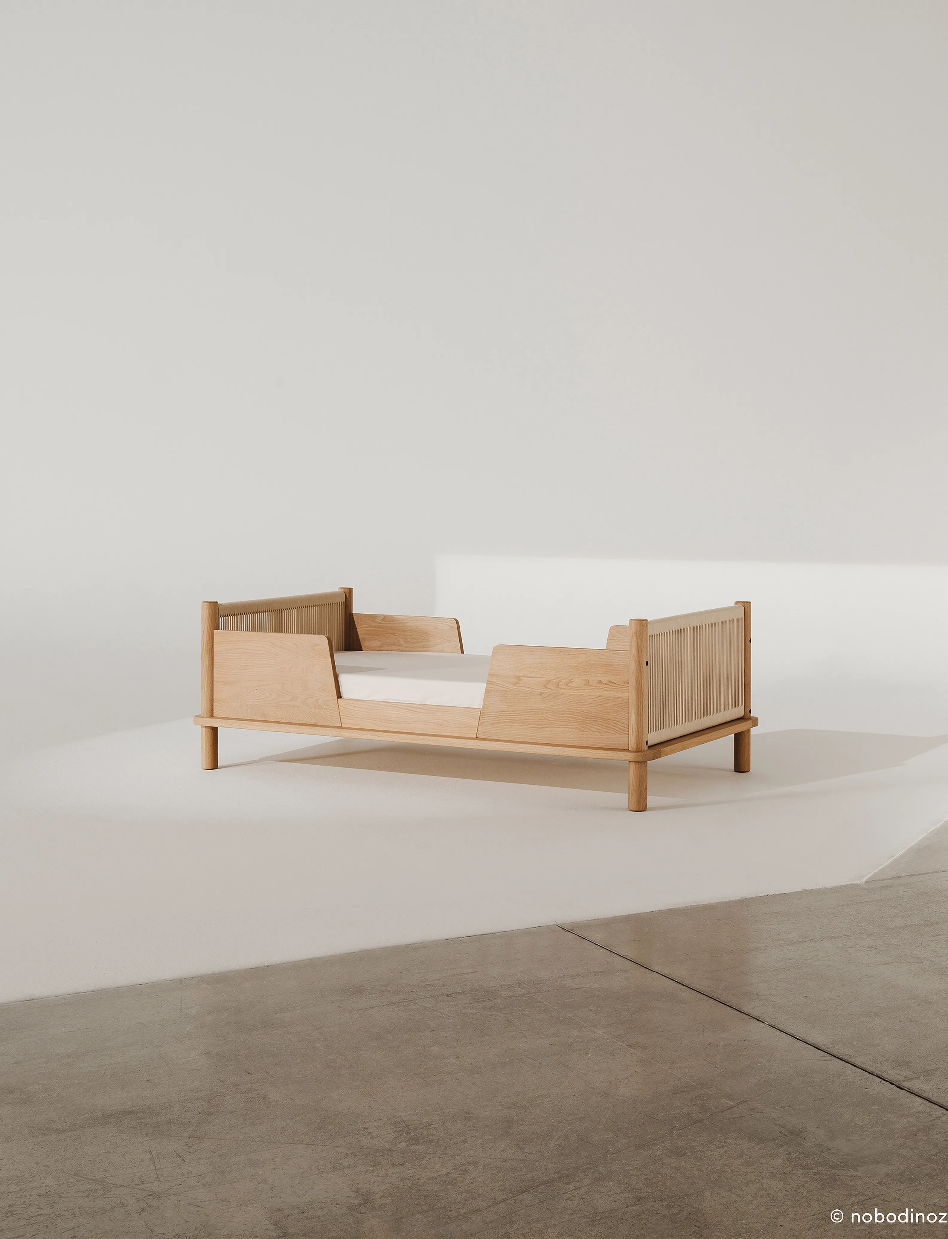 NOBODINOZ Kit Junior Bed Latitude (Base & Evolutive Junior Ext) 70X140, One Size, Brown, Møbler > Børnesenge Og Tilbehør, Børn