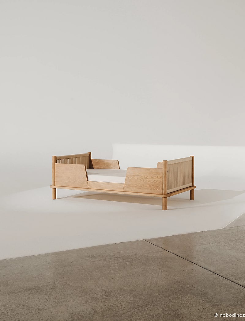 NOBODINOZ - KIT JUNIOR BED LATITUDE (BASE & EVOLUTIVE JUNIOR EXT) 70X140 - barnsängar & tillbehör - oak wood - 0