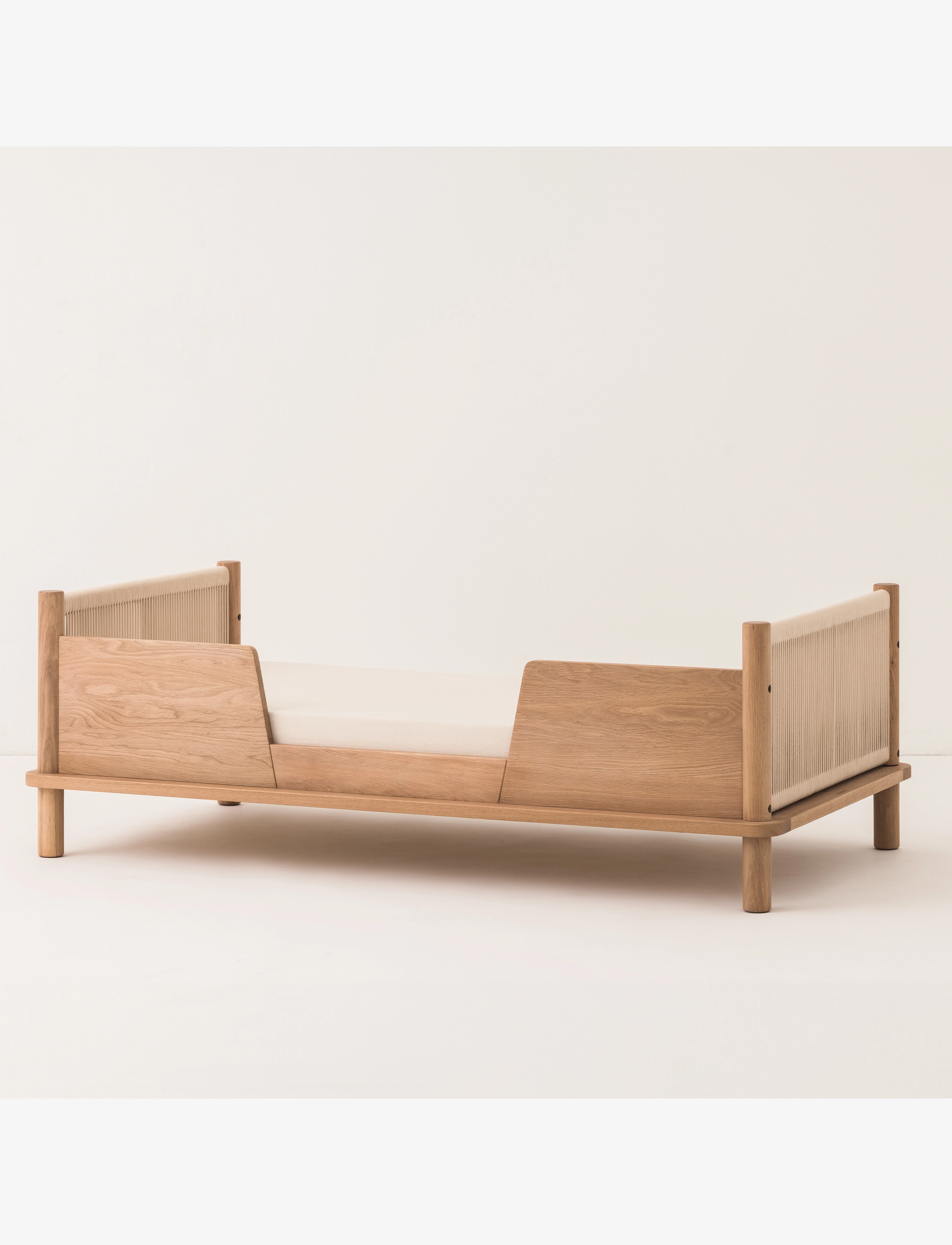 NOBODINOZ - KIT JUNIOR BED LATITUDE (BASE & EVOLUTIVE JUNIOR EXT) 70X140 - børnesenge & tilbehør - oak wood - 2