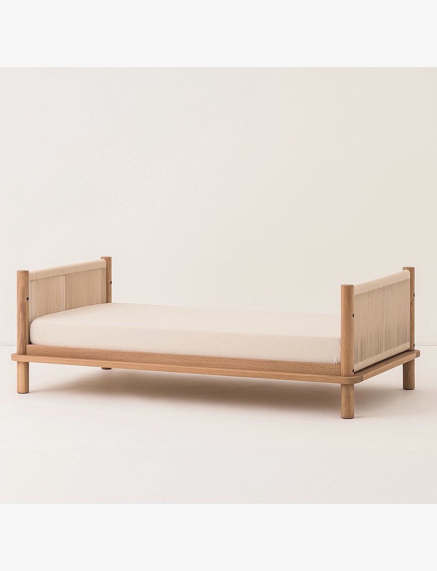 NOBODINOZ - KIT JUNIOR BED LATITUDE (BASE & EVOLUTIVE JUNIOR EXT) 70X140 - børnesenge & tilbehør - oak wood - 3