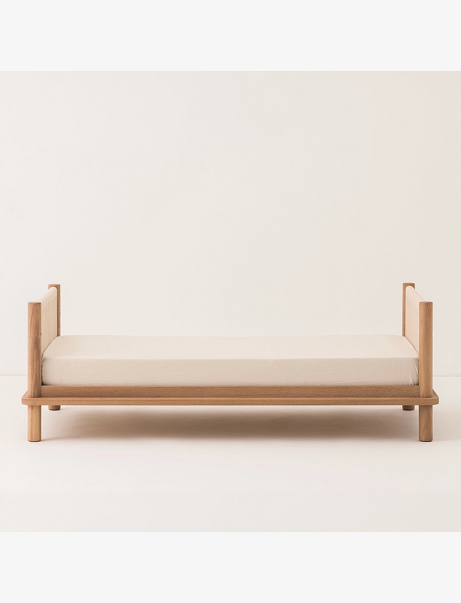 NOBODINOZ - KIT JUNIOR BED LATITUDE (BASE & EVOLUTIVE JUNIOR EXT) 70X140 - børnesenge & tilbehør - oak wood - 4