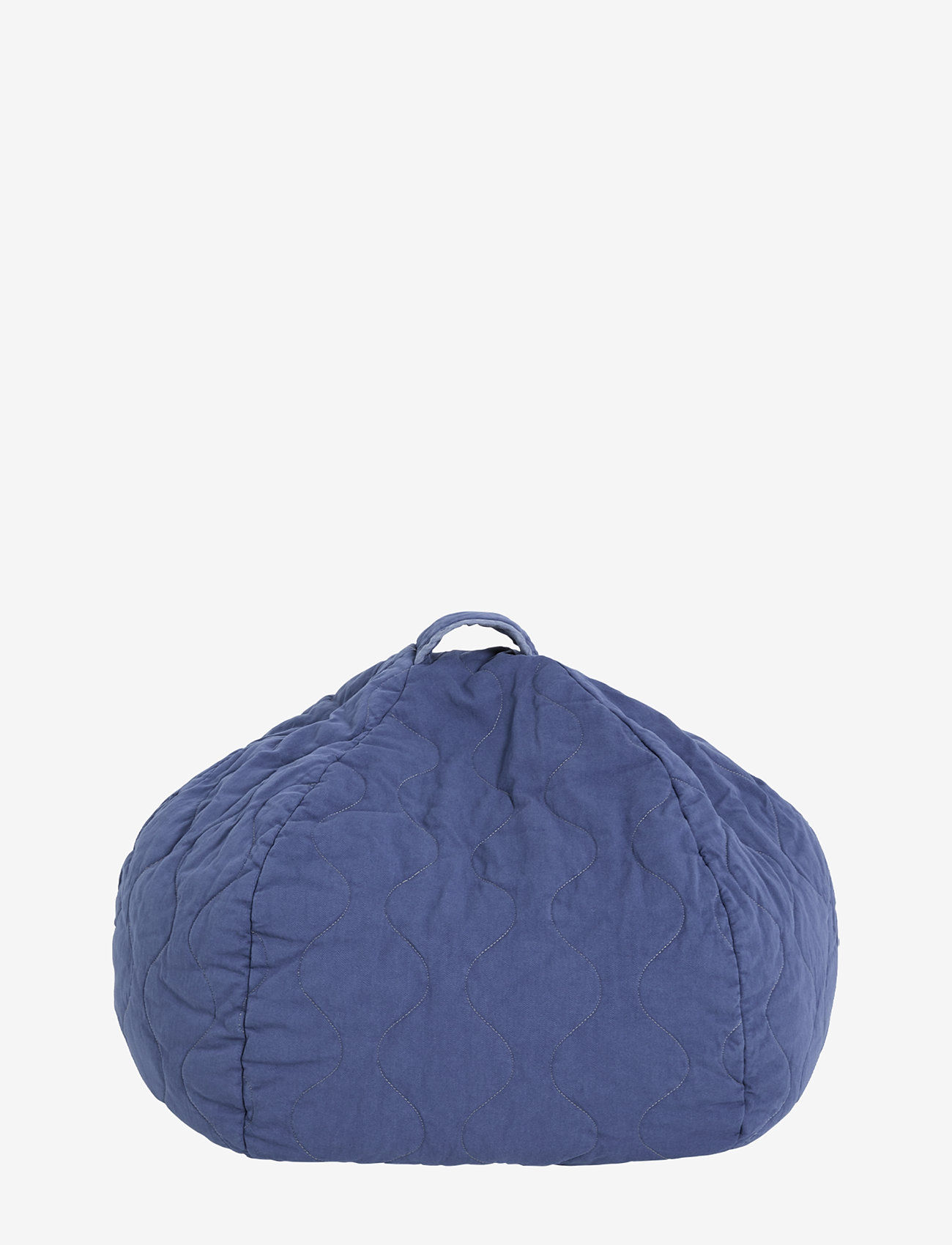 NOBODINOZ - LANDSCAPE QUILTED ROUND BEANBAG 65X40 - poufs - cobalt - 0