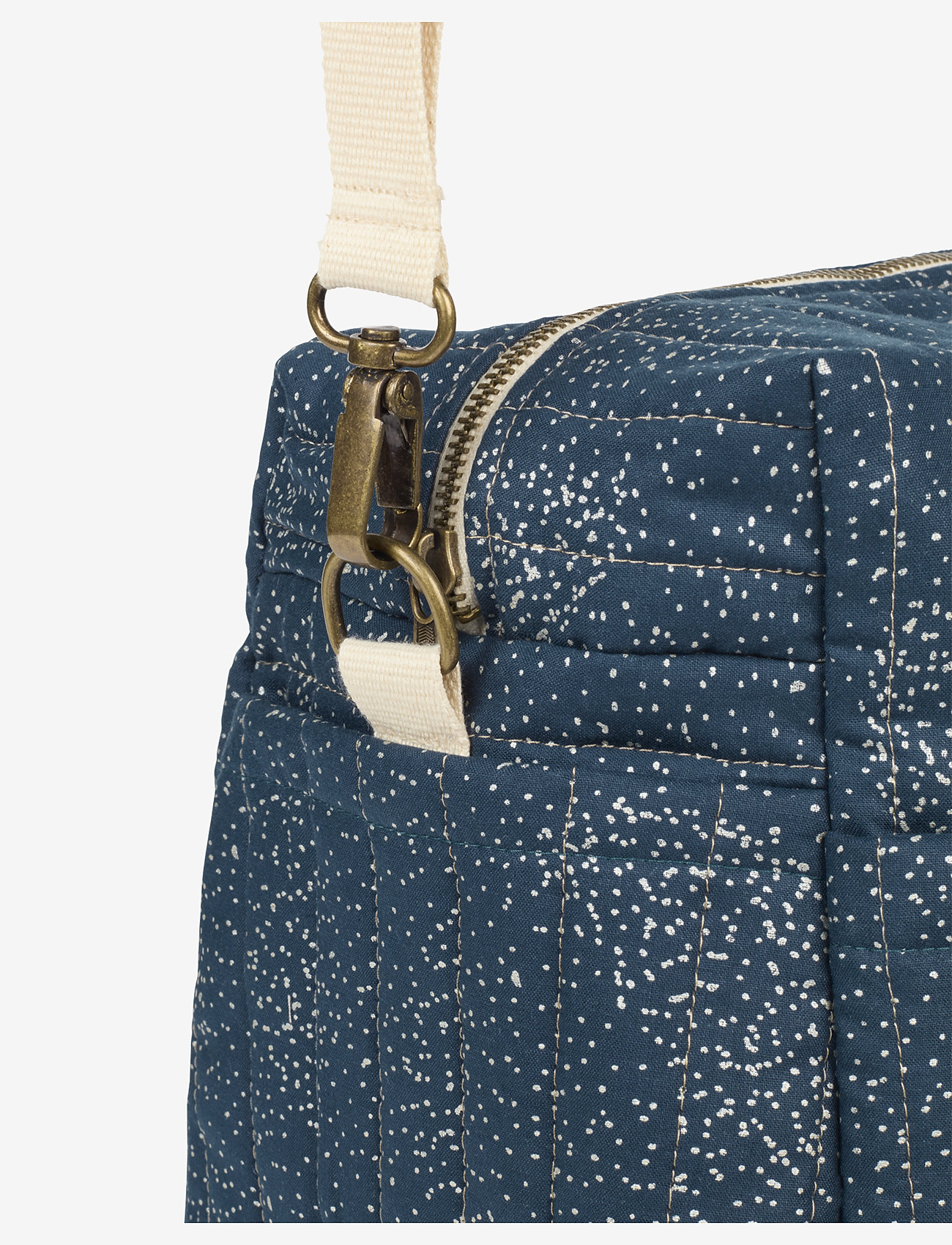 NOBODINOZ - STORIES STROLLER BAG 40X30X25 - changing bags - gold bubble night blue - 4