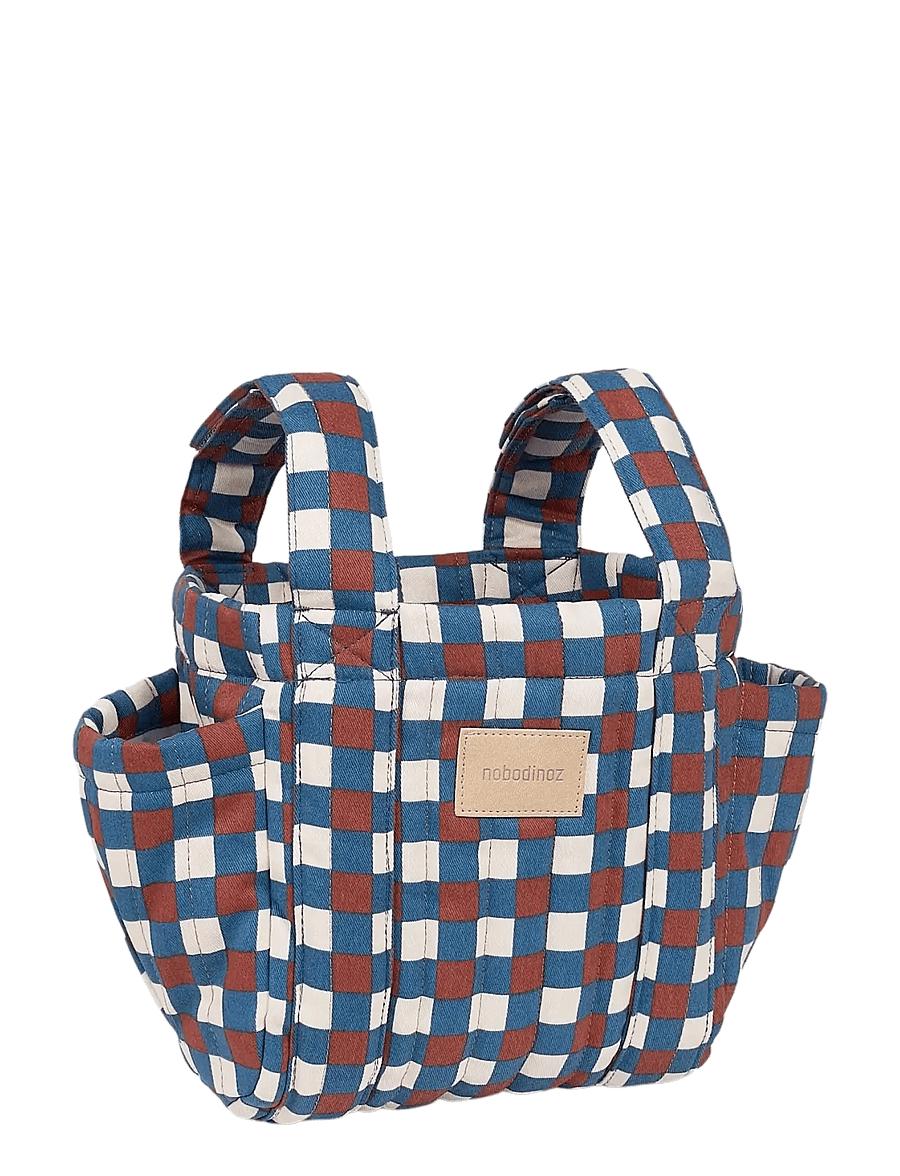 NOBODINOZ - HYDE PARK STROLLER ORGANIZER 42x22x12 - blue red mosaic - 1
