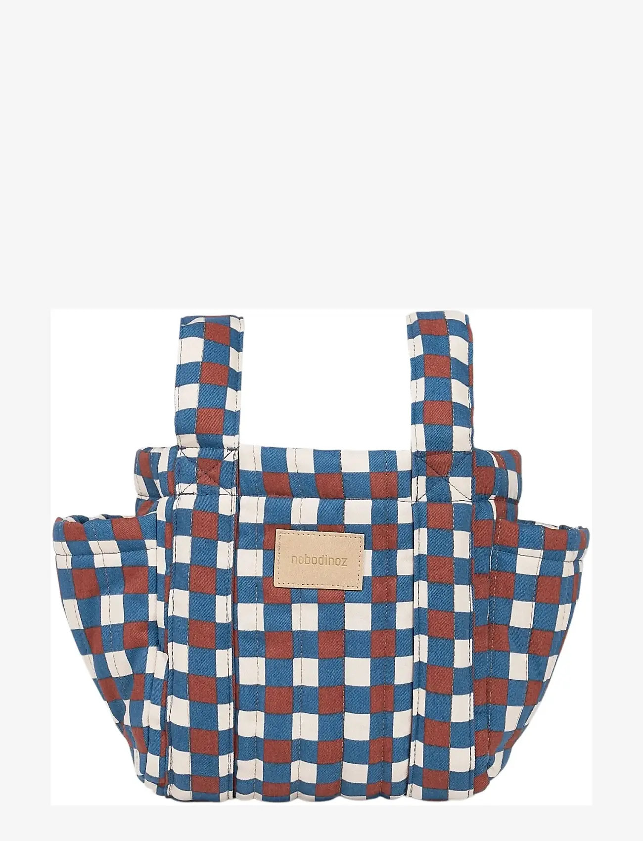 NOBODINOZ - HYDE PARK STROLLER ORGANIZER 42x22x12 - barnvagnstillbehör - blue red mosaic - 2
