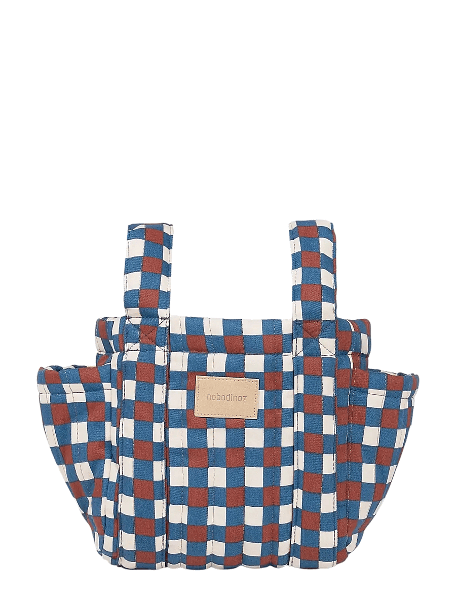 NOBODINOZ - HYDE PARK STROLLER ORGANIZER 42x22x12 - blue red mosaic - 2