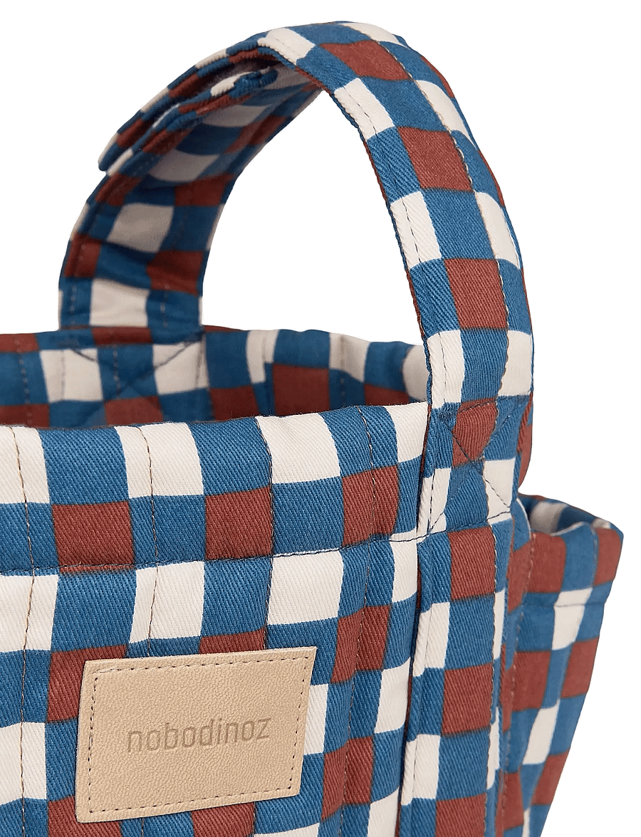 NOBODINOZ - HYDE PARK STROLLER ORGANIZER 42x22x12 - blue red mosaic - 4