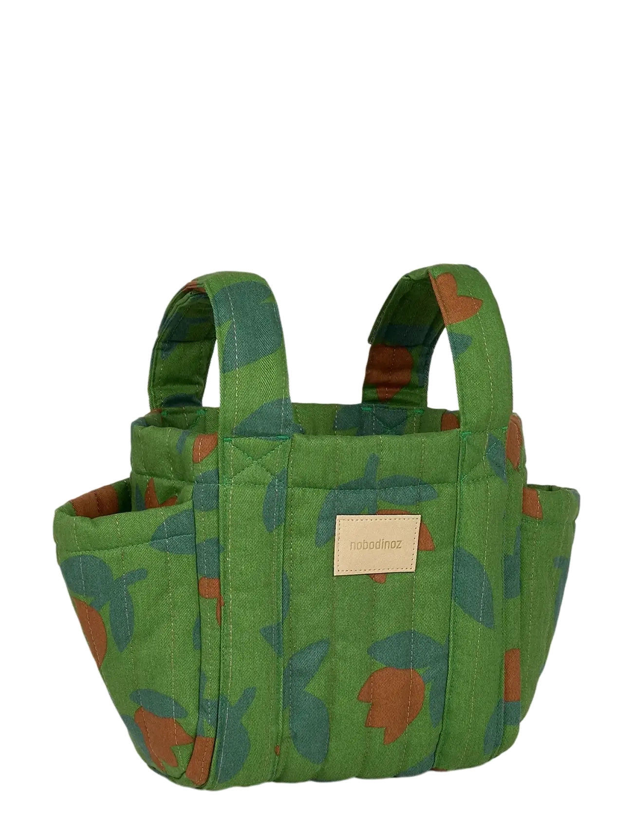 NOBODINOZ HYDE PARK STROLLER ORGANIZER 42x22x12 - Bags - GREEN TULIPS / green