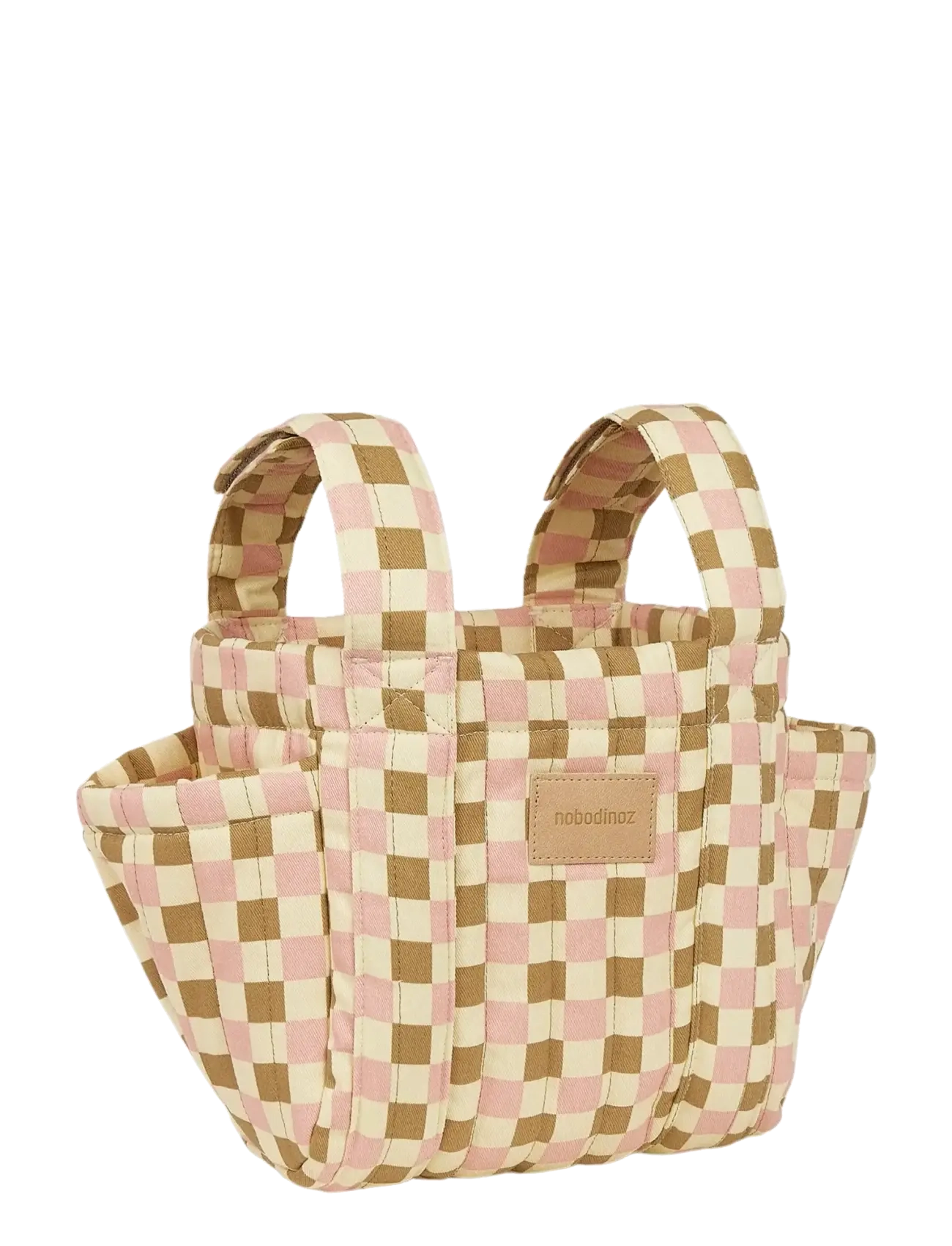 NOBODINOZ HYDE PARK STROLLER ORGANIZER 42x22x12 - Babyprodukte - YELLOW PINK MOSAIC / yellow