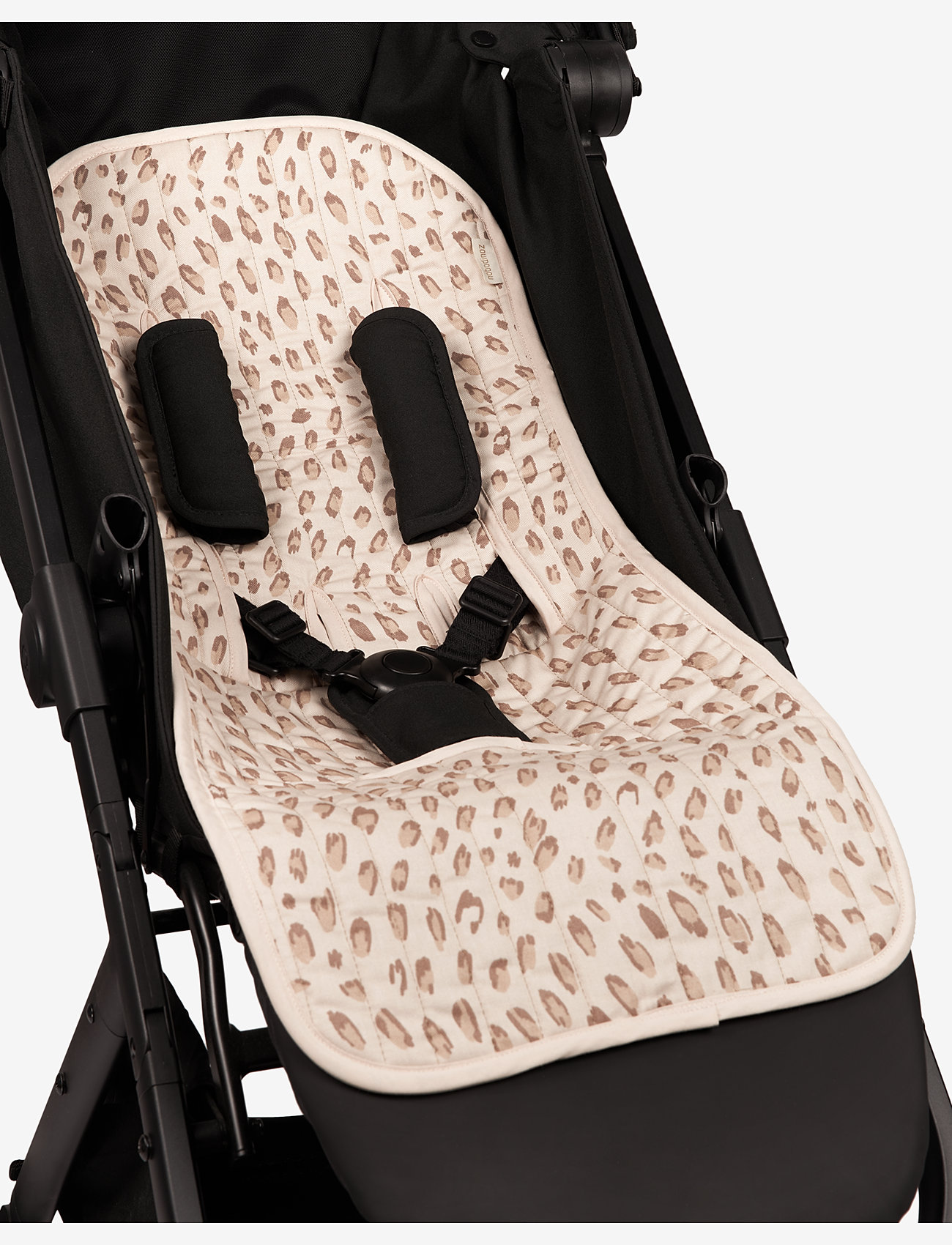NOBODINOZ - HYDE PARK UNIVERSAL STROLLER PAD 34X75 - barnvagnstillbehör - leonie latte - 3