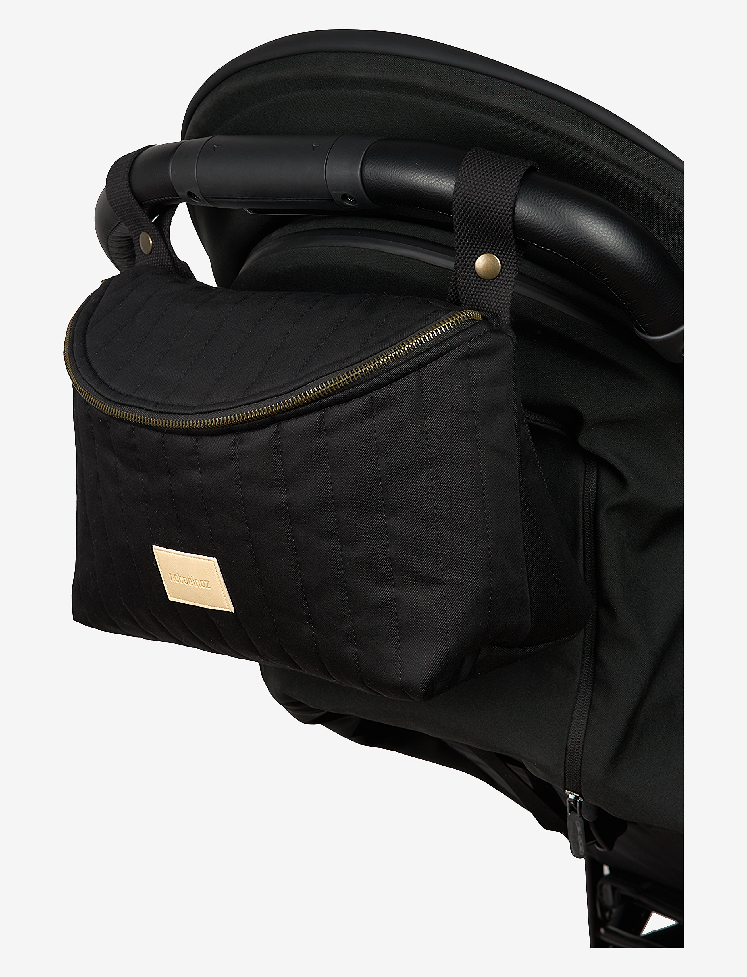 NOBODINOZ - HYDE PARK WATERPROOF 2 IN 1 STROLLER ORGANIZER 32x20x14 - accessoires landau - black - 4