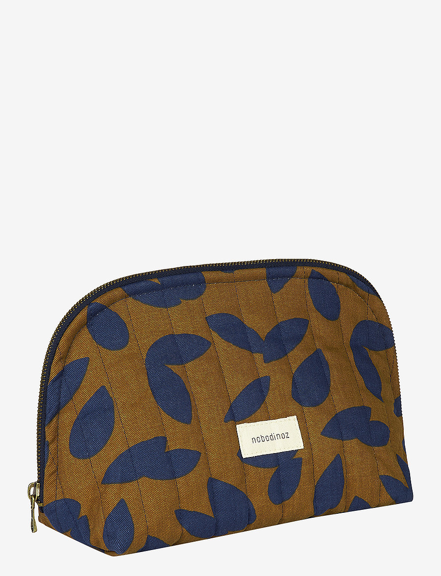 NOBODINOZ - PARIS-TOKYO VANITY CASE 23X18X11 - baden - blue leaves - 0