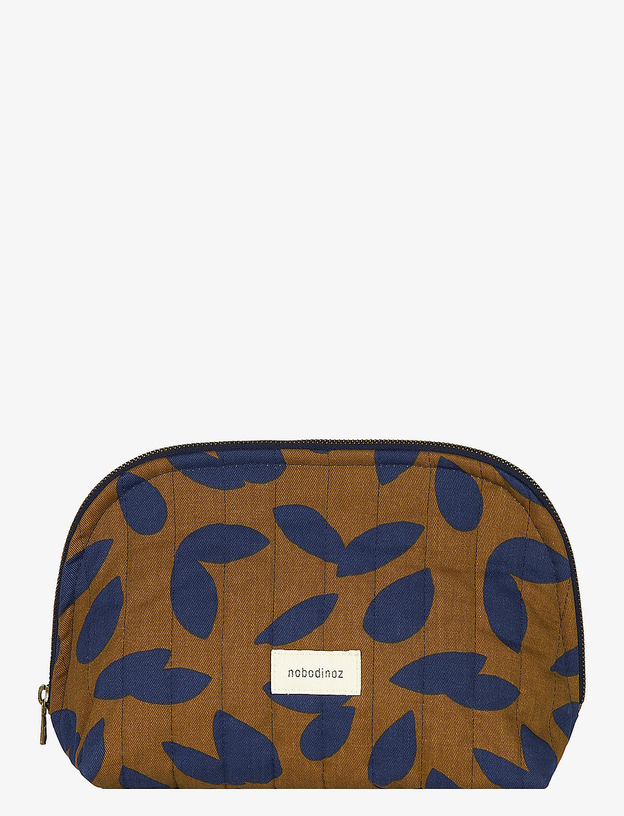 NOBODINOZ - PARIS-TOKYO VANITY CASE 23X18X11 - baden - blue leaves - 1