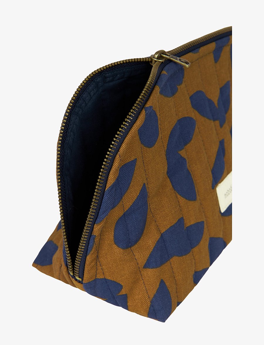 NOBODINOZ - PARIS-TOKYO VANITY CASE 23X18X11 - baden - blue leaves - 2