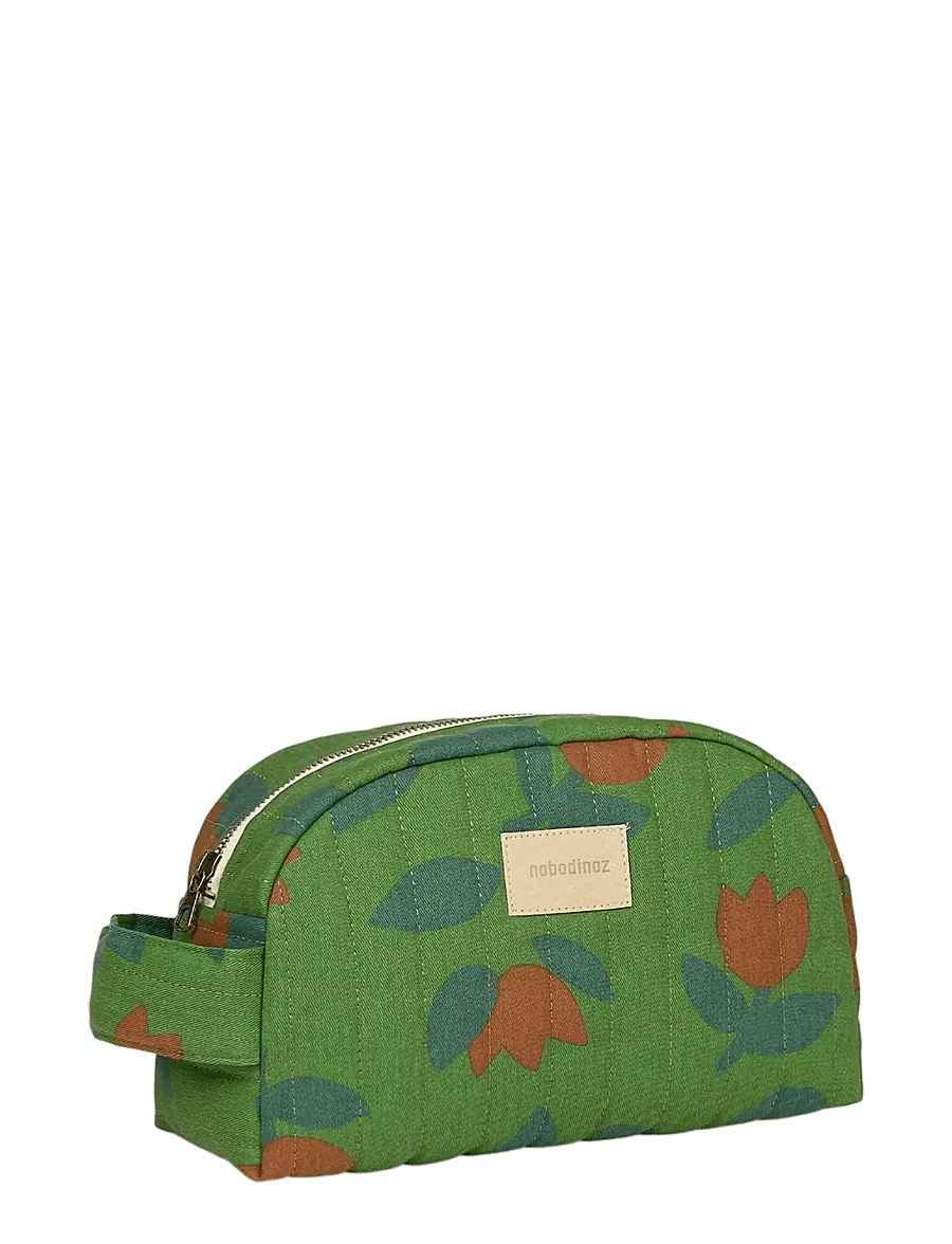 NOBODINOZ - Waterproof vanity case Hyde Park - baden - green tulips - 0